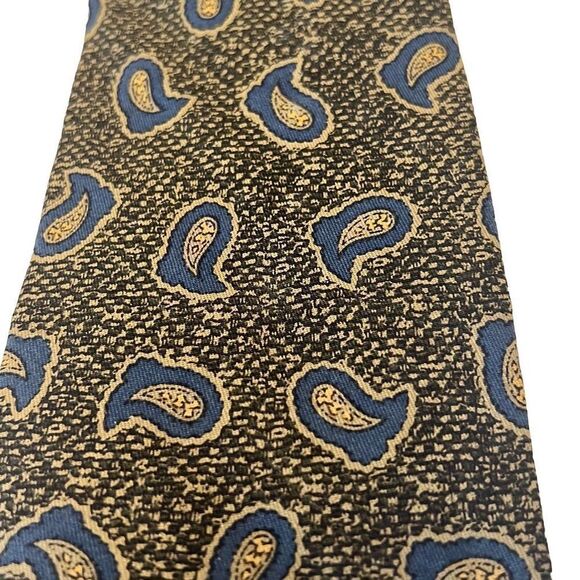 Hathaway Men’s Tie - 100% Silk - green/blue - Picture 1 of 7